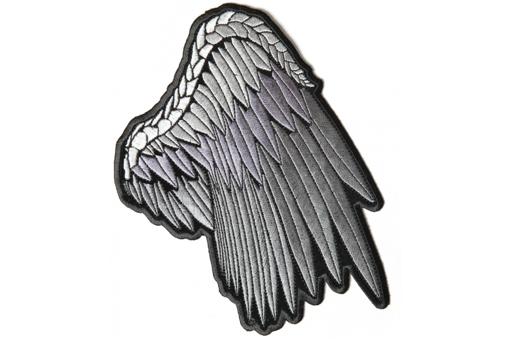 Silver Angel Right Wing Patch