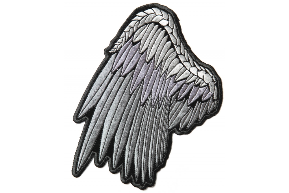 Silver Angel Wing Patch
