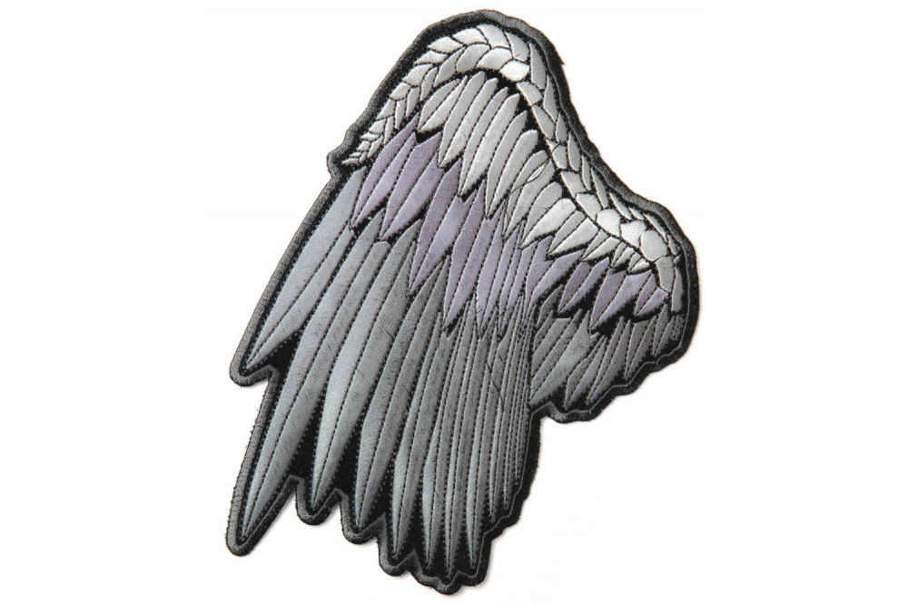 Silver Angel Wing Patch