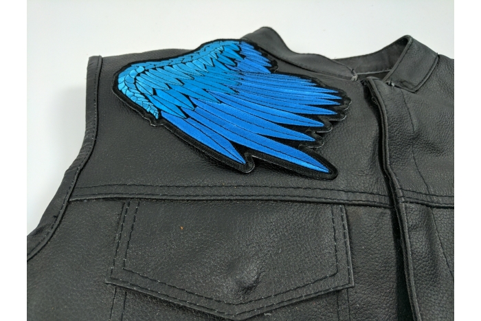  shown on leather vest