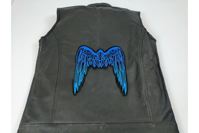  shown on leather vest