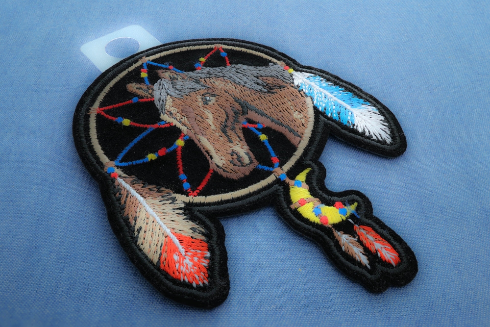 Horse in Dreamcatcher Patch, Large Ladies Back Patches for Jackets