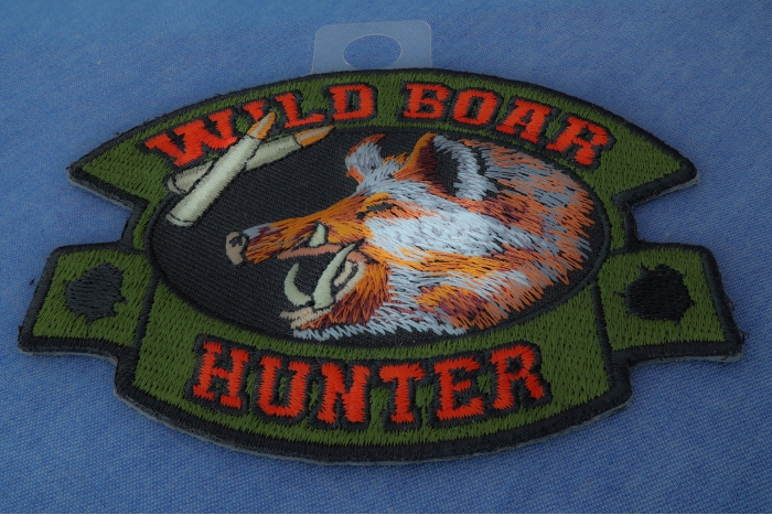 Wild Boar Hunter Patch diagonal view