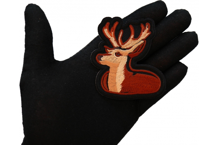 Decoy Dear Patch, Cute Animal Patches shown on hand for size comparison