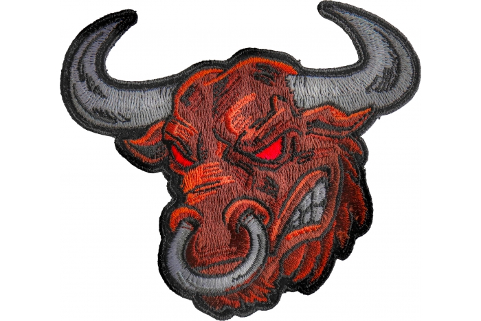 Angry Bull Iron on Patch
