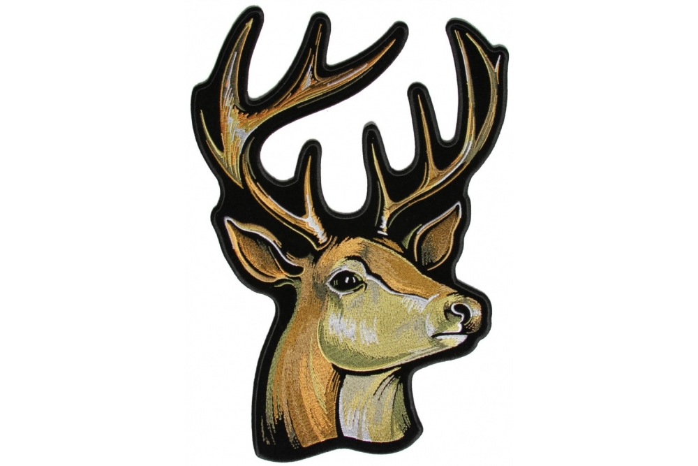 Dear Head Large Buck Patch