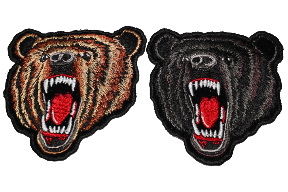 Black and Brown Bear Patches