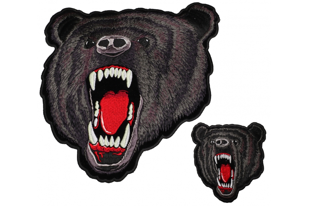 Black Bear Small and Large Patch Set