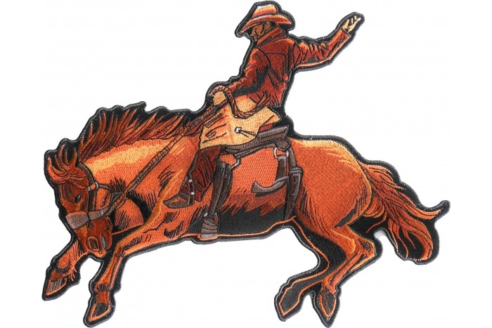 Cowboy on Horse Patch