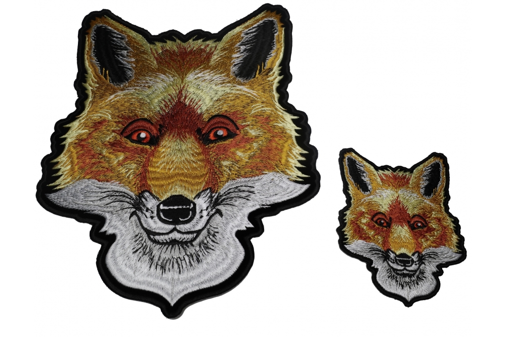 Cute Fox Patches - 2 pack Small and Large