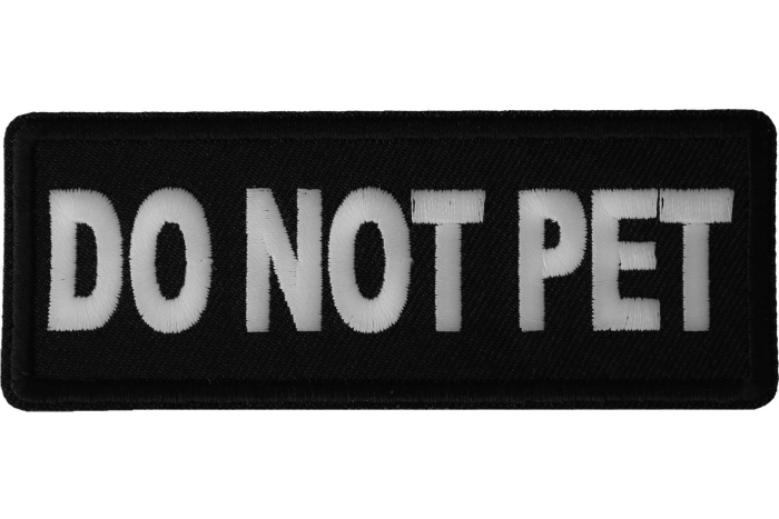 Do Not Pet Patch