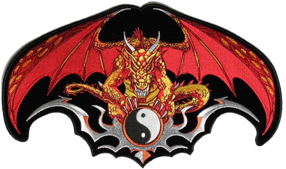 Dragon Patch Large with Ying Yang