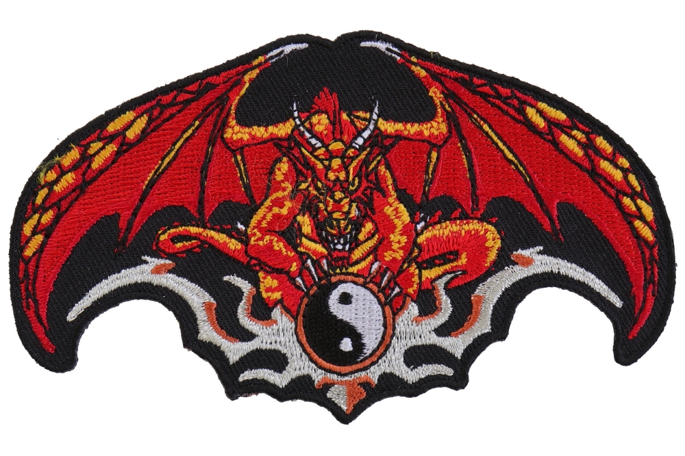 Dragon Patch With Yin Yang Small