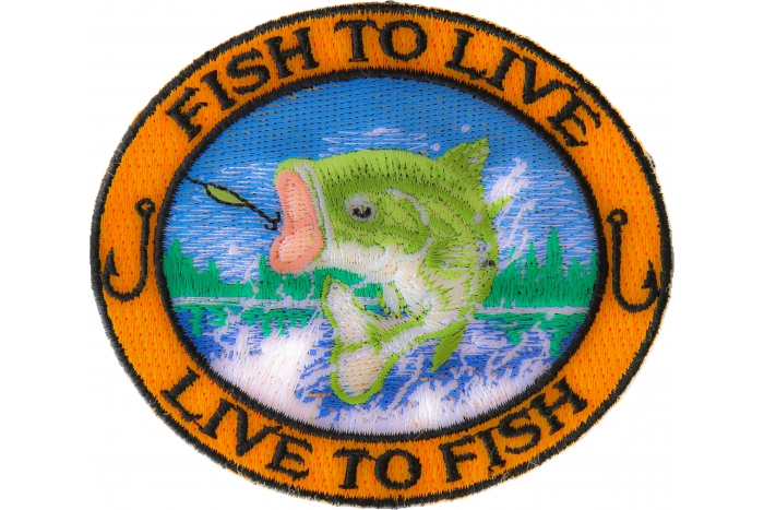 Fish To Live Bass Patch For Fishermen