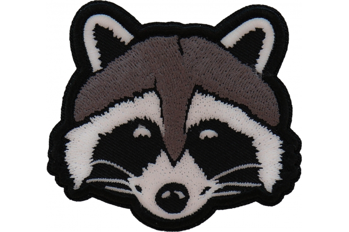 Funny Raccoon Iron on Patch