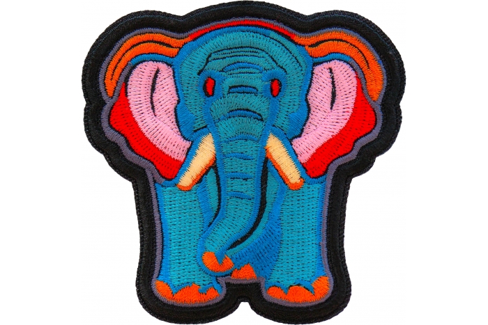 Blue Elephant Patch