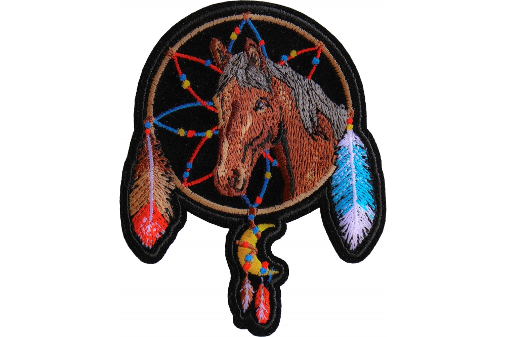 Horse in Dreamcatcher Iron on Patch