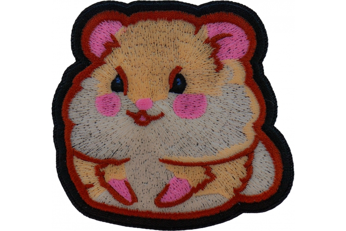 Lady Hamster Iron on Patch
