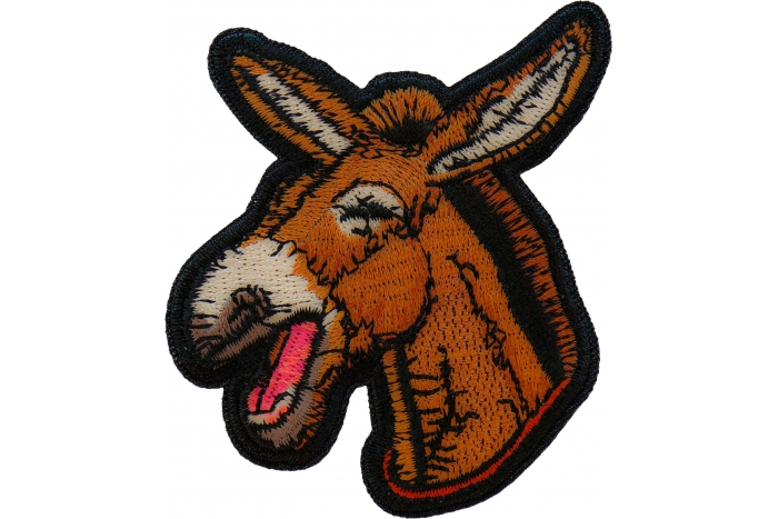 Laughing Donkey Iron on Patch