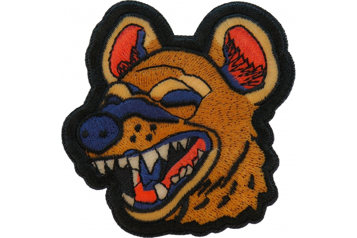 Laughing Hyena Iron on Patch