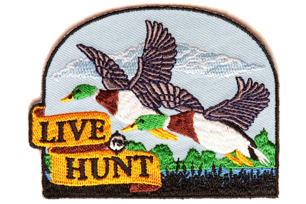 Live To Hunt Patch For Duck Hunters
