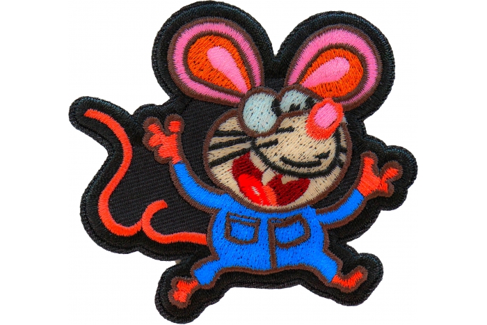 Nerdy Rat Iron on Patch