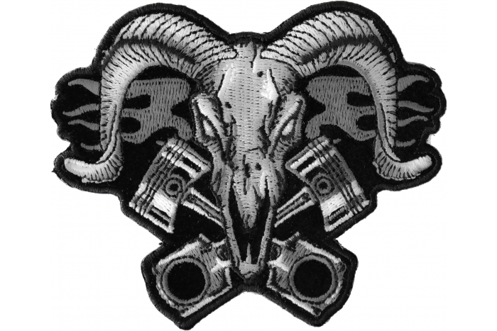 Ram with Pistons Iron on Patch