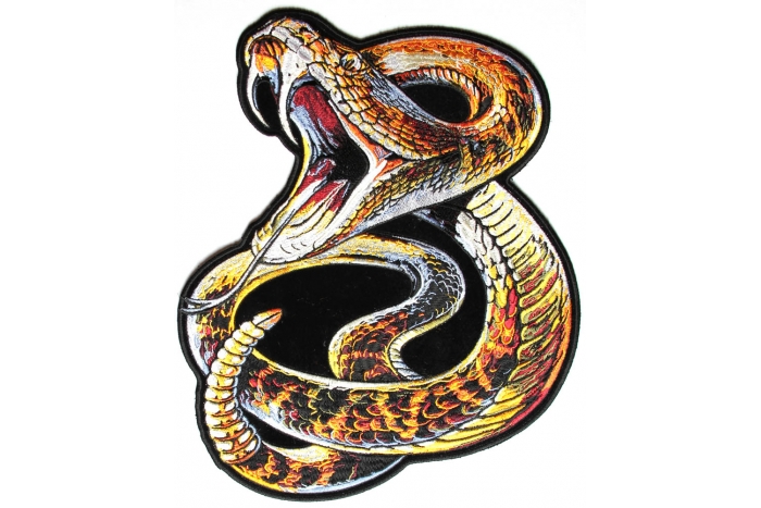 Rattle Snake Large Back Patch Rattle Snake Large Back Patch