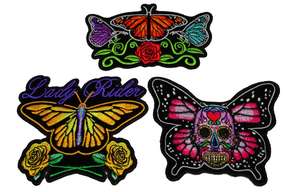 Set of 3 Pretty Butterfly Patches