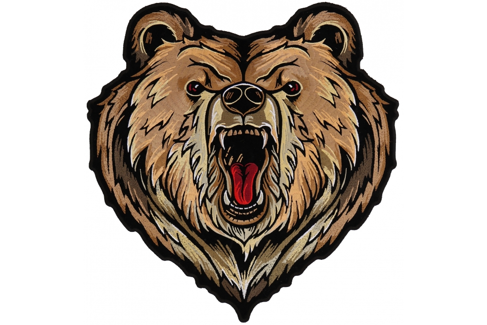 Grizzly Bear Large Back Patch