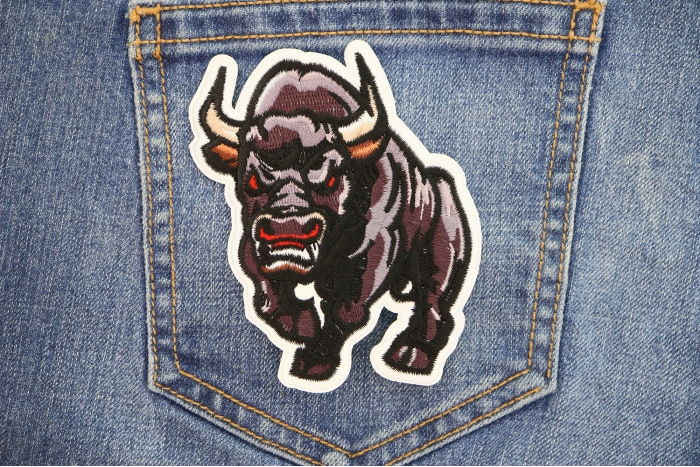 Bull Patch shown on jeans