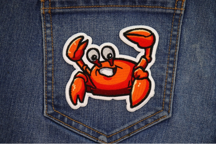 Crab Patch shown on jeans