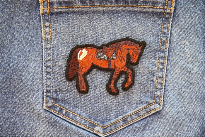 Horse Patch shown on jeans
