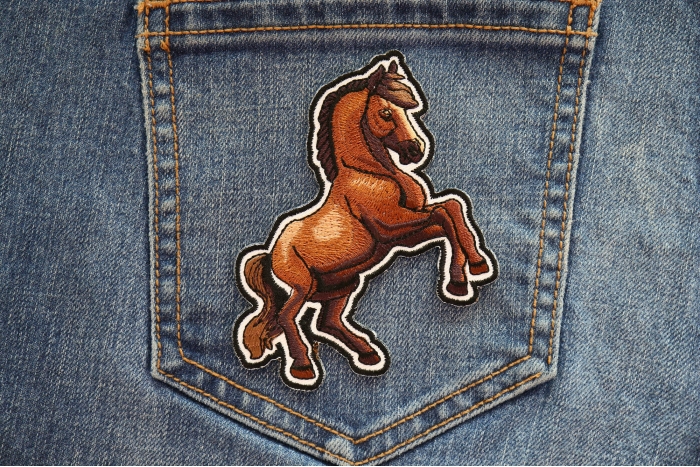 Horse Patch shown on jeans