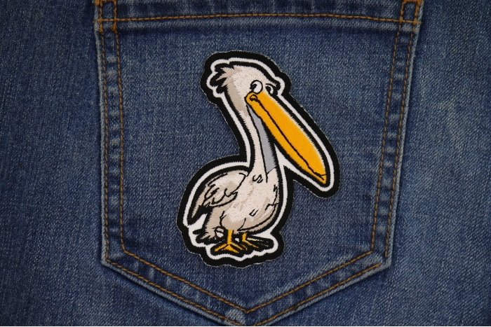 Pelican Patch shown on jeans