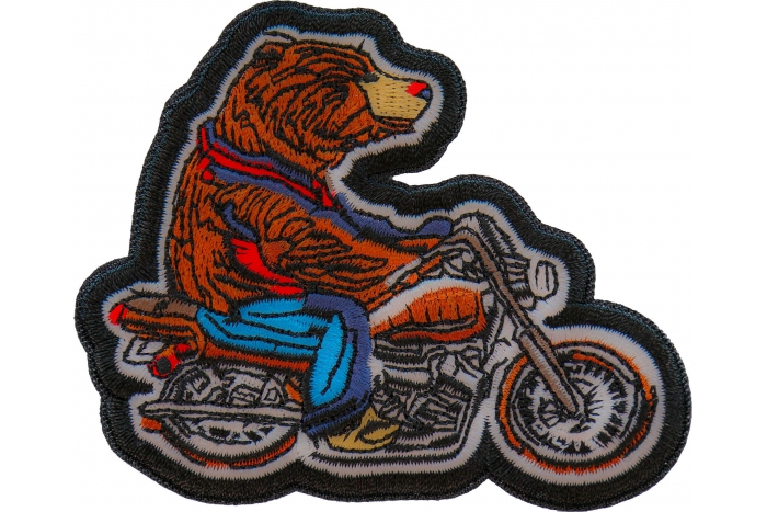 Bear Biker Patch