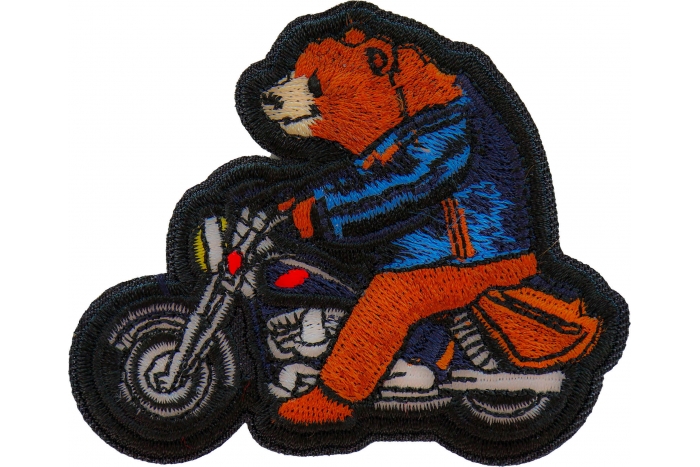 Bear on Motorcycle Patch