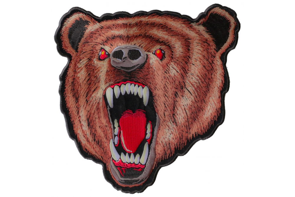 Bear Patch, Large Animal Patches for Jackets