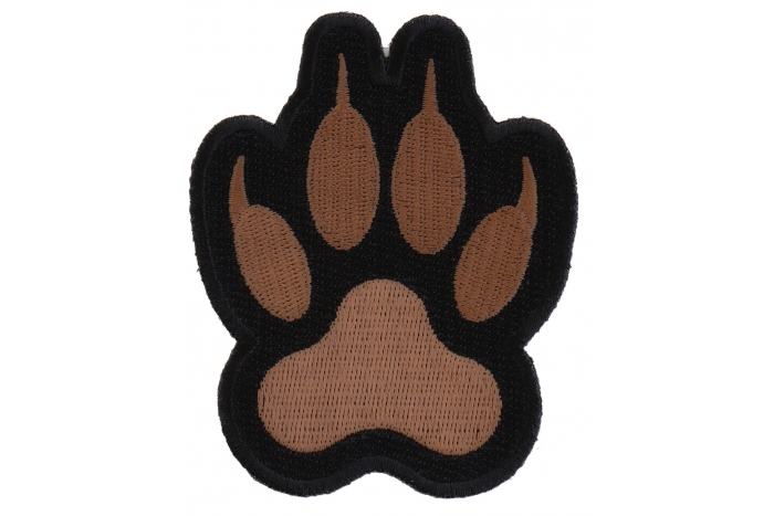 Canine Paw Print Iron on Patch