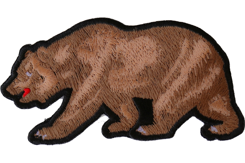 California Bear Iron on Patch