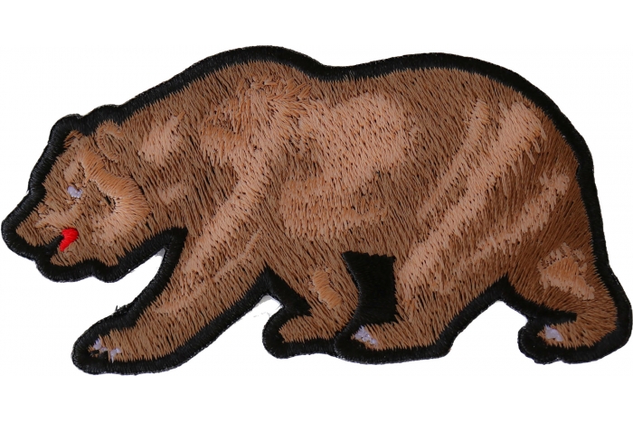 California Bear Iron on Patch