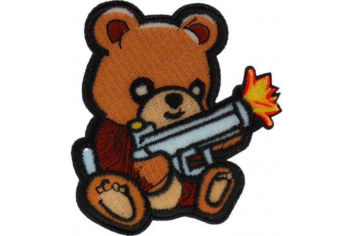 Cute Bear Machine Gun Patch