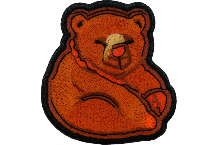 Funny Bear Iron on Patch
