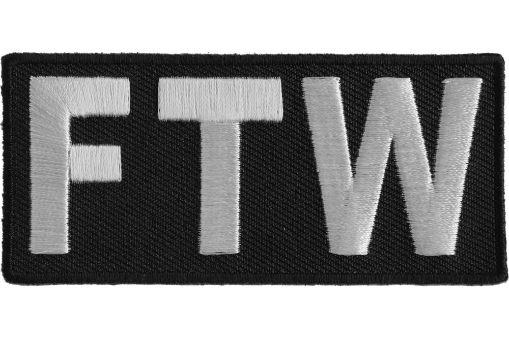 FTW  Motorcycle Biker Vest Patch 