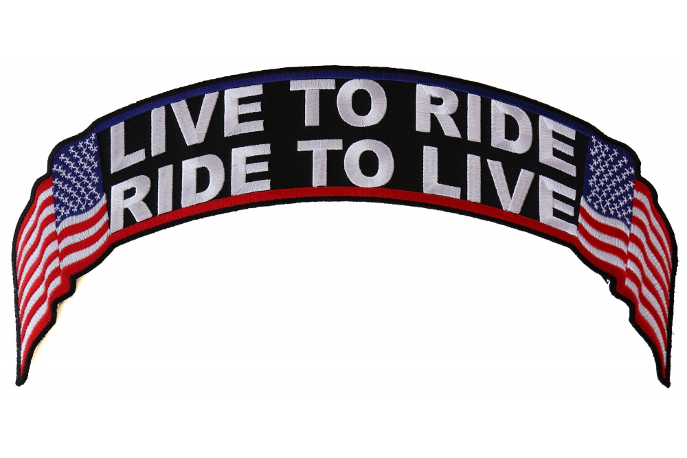 Patch Patch nº 29 Ride To Live Live to Ride Biker Colour parches emblemas 