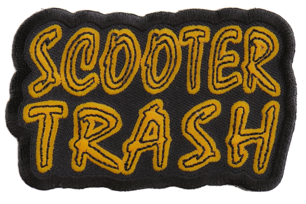 Scooter Trash Patch Biker Patches TheCheapPlace