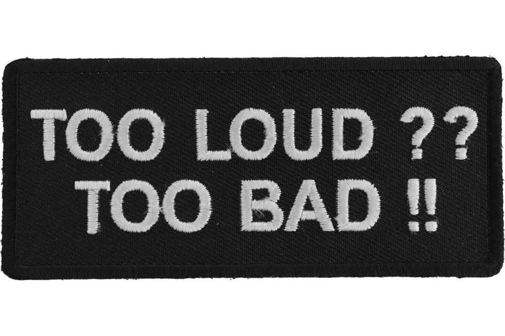 Embroidered Did I say that Out Loud Sew or Iron on Patch Biker Patch
