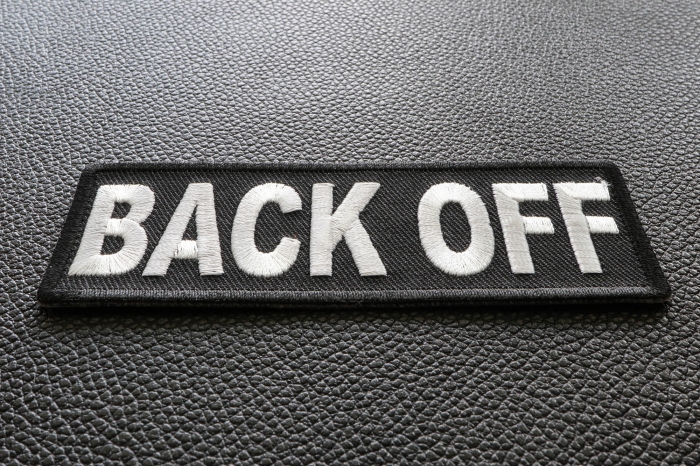 Back Off Patch diagonal view