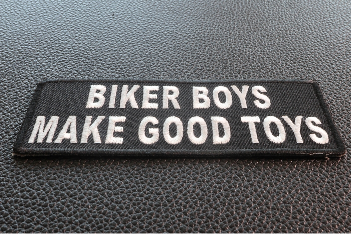 Biker Boys Make Good Toys Patch diagonal view