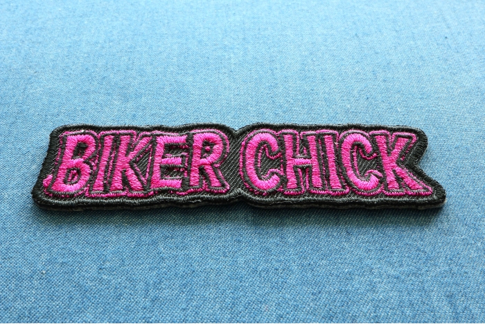 Biker Chick Patch diagonal view